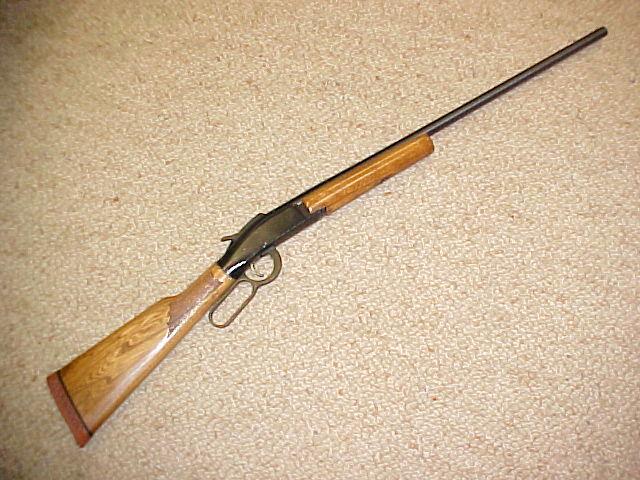 The first "real" gun was an Ithaca Model 66 lever action single s...
