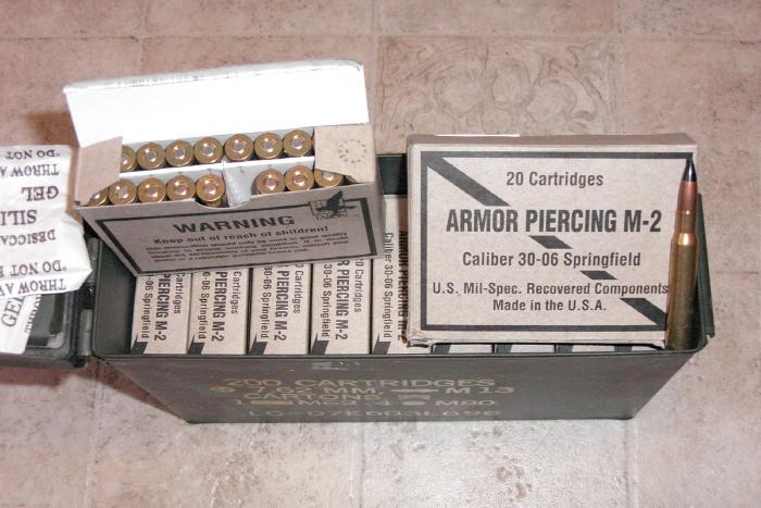 M2 Armor Piercing 30-06 M1 Garand 220 rnds W/Can